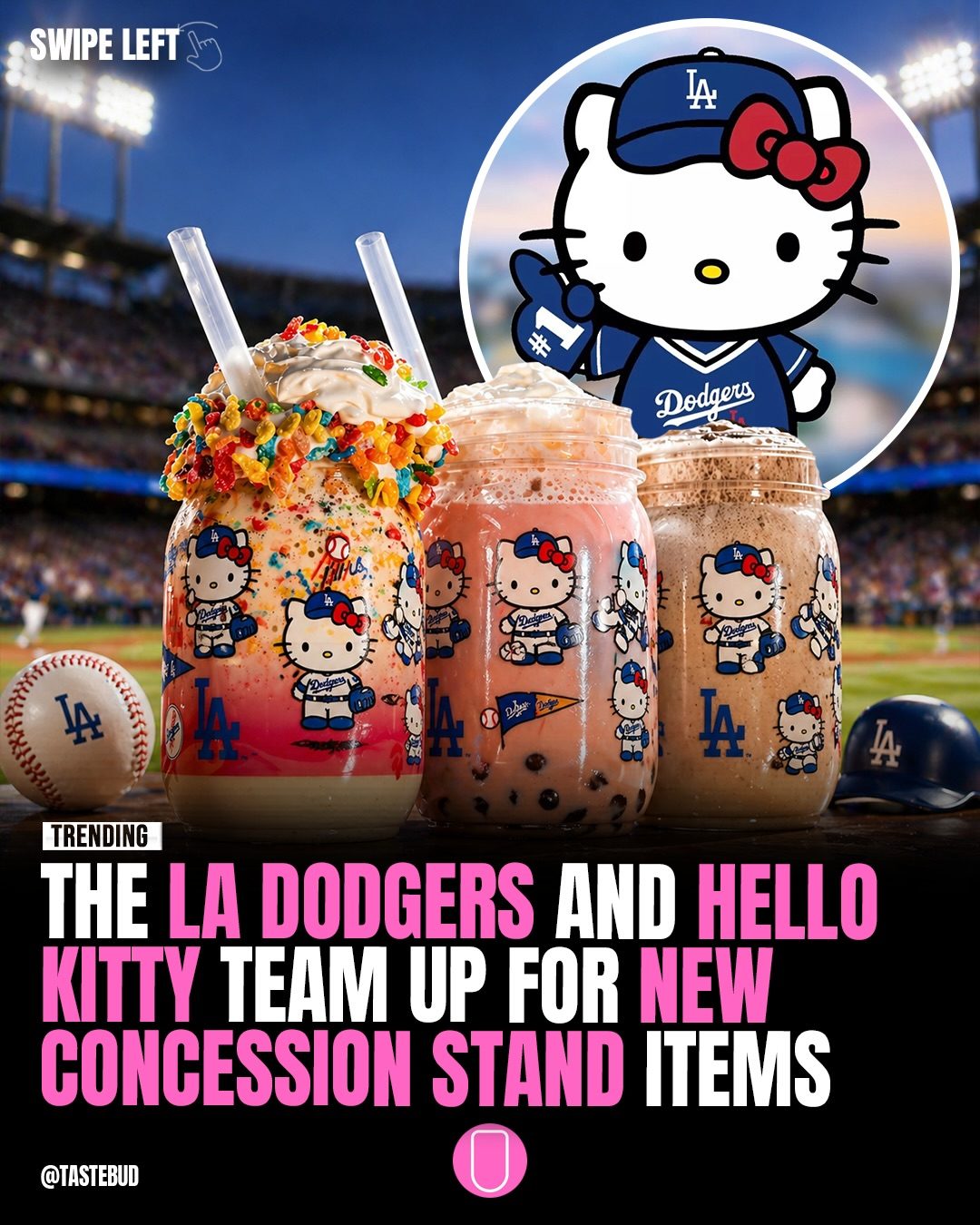 LA Dodgers' Hello Kitty-Themed Food and Merch