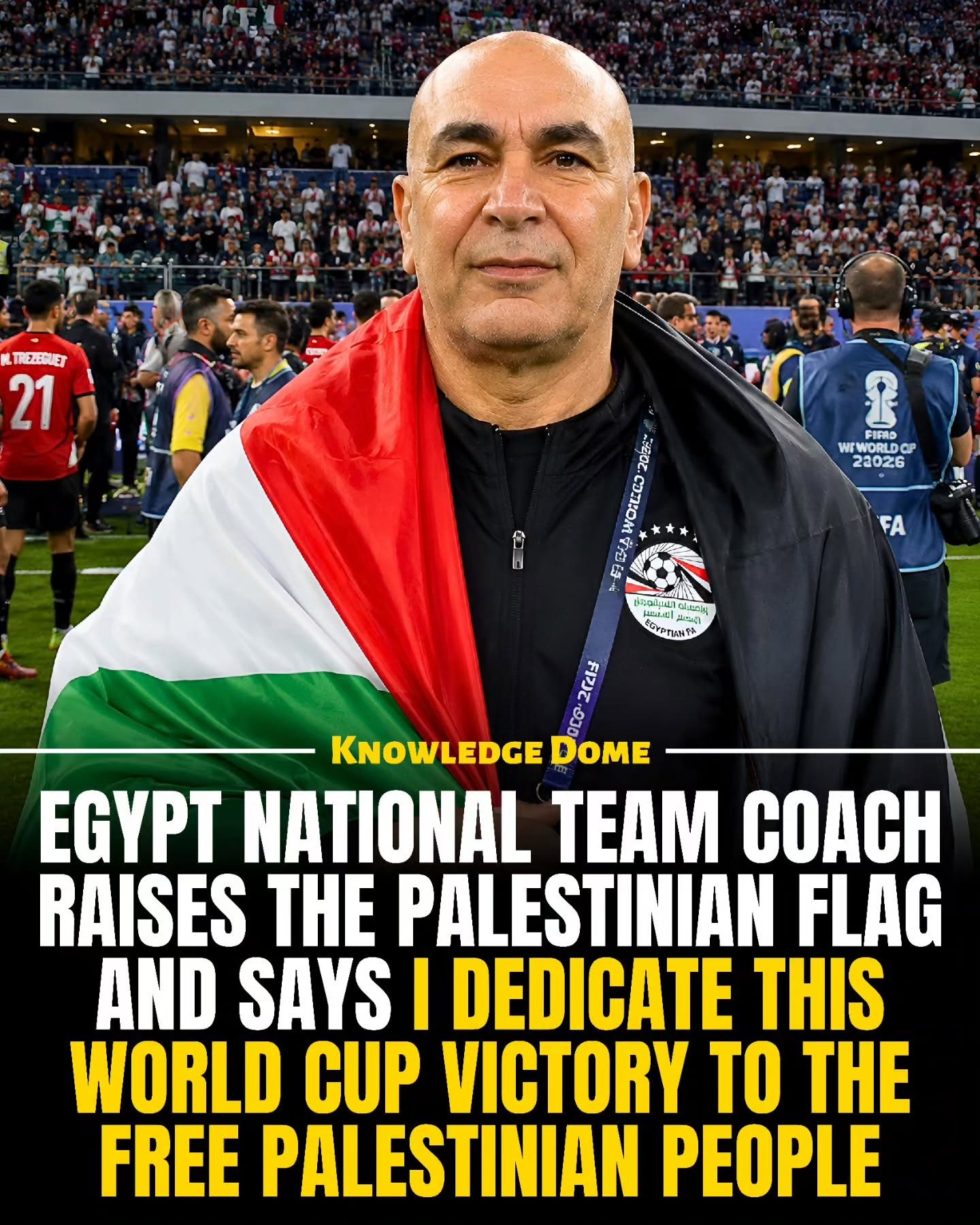 Egypt Coach Hassan's Powerful Palestinian Flag Gesture at World Cup 2026