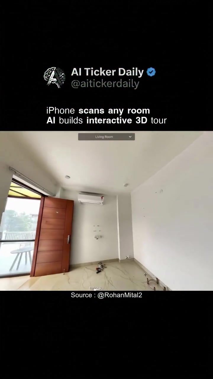 iPhone 3D Room Scans: Interactive Tours with AI