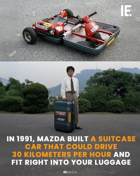 Mazda's 1991 Suitcase Car: A Tiny Wonder of Engineering