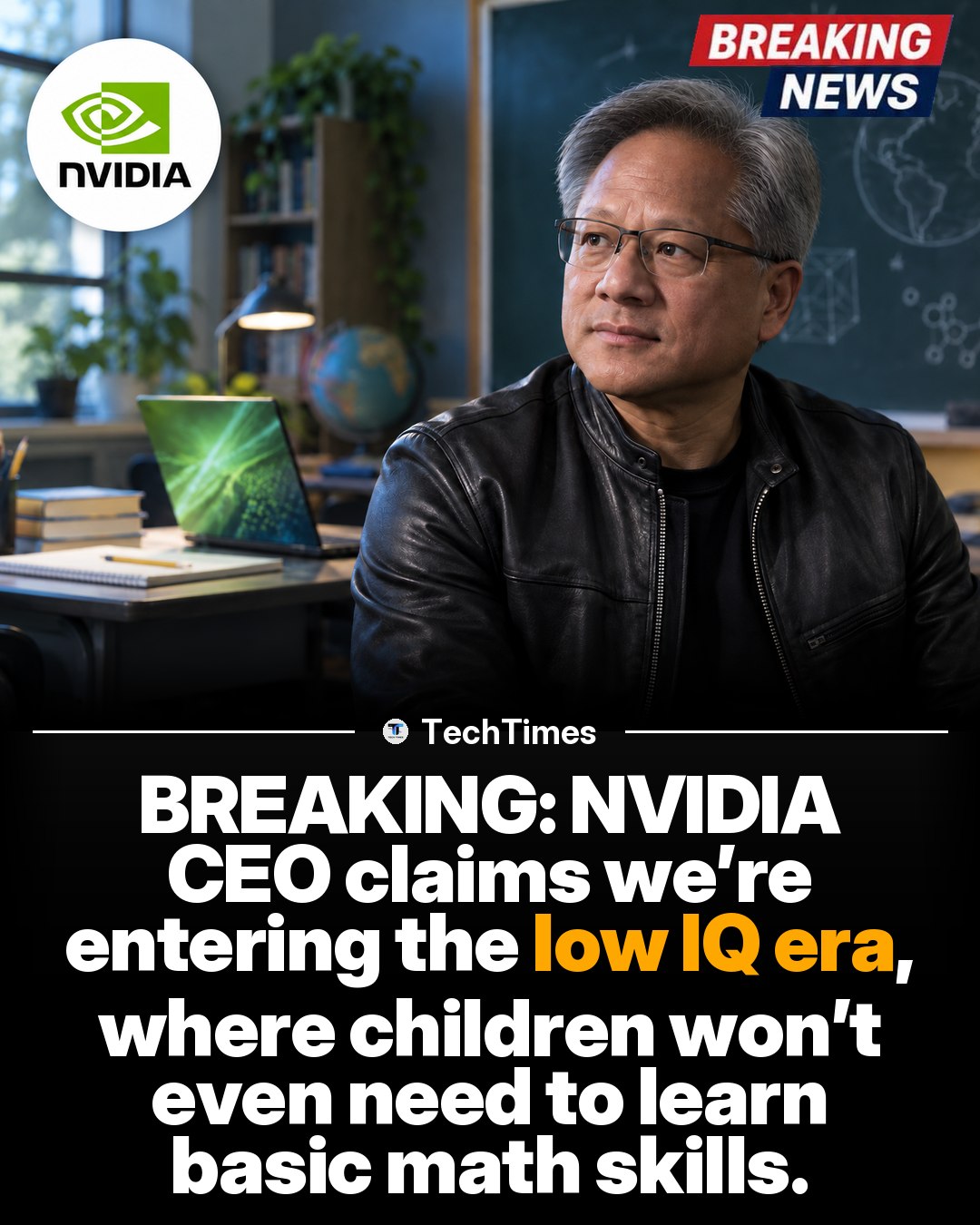 Jensen Huang's Vision: Low IQ Era and Education