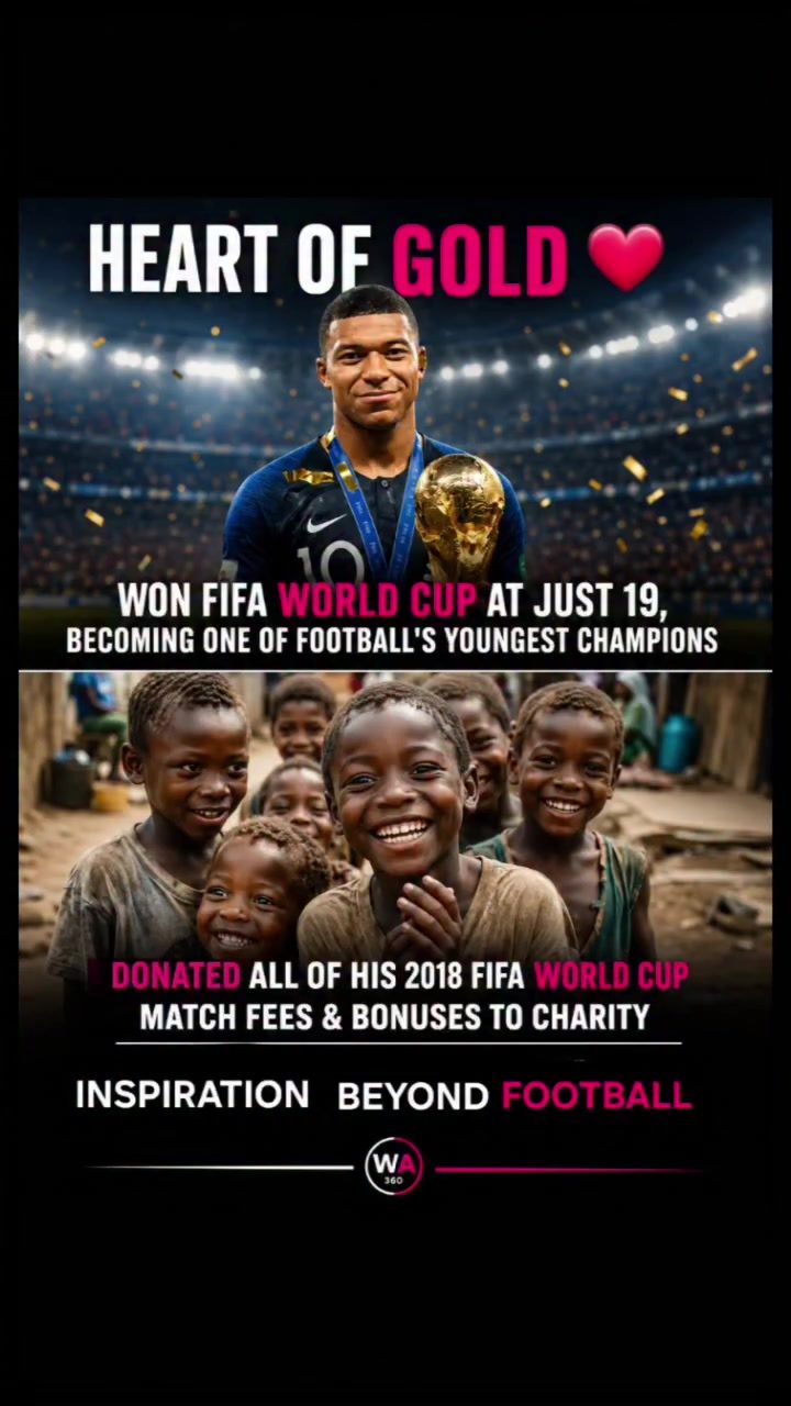 Kylian Mbappé: Off-Pitch Heroism and His World Cup Charity