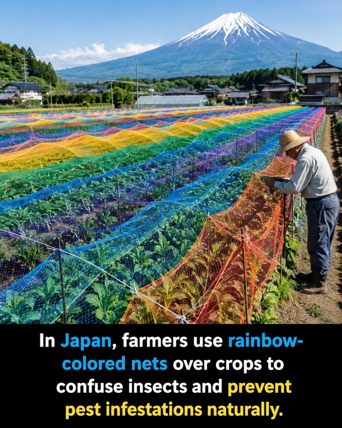 Japan Farmers' Colorful Solution to Pest Control