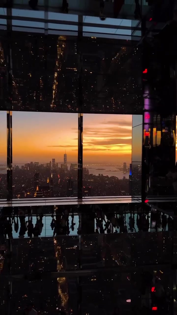 New York City Sunset View from Observation Deck