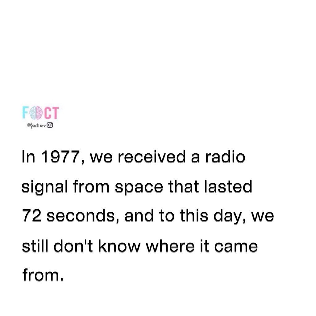 The Intriguing 1977 Space Signal Mystery