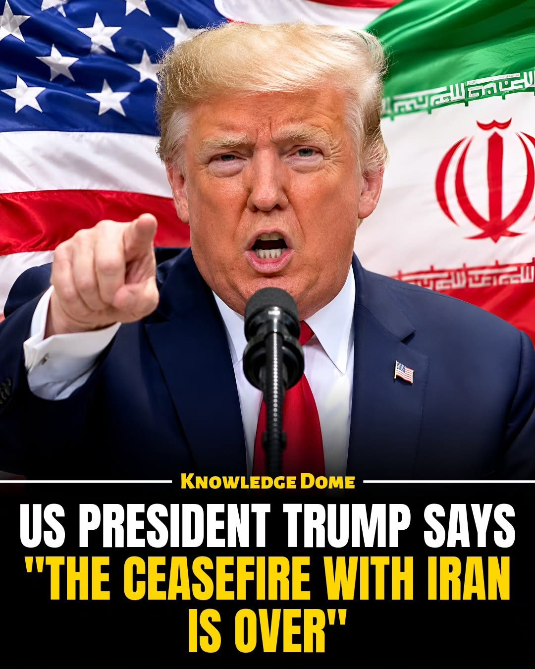 Trump Announces End of Iran Ceasefire, US Prepares for War