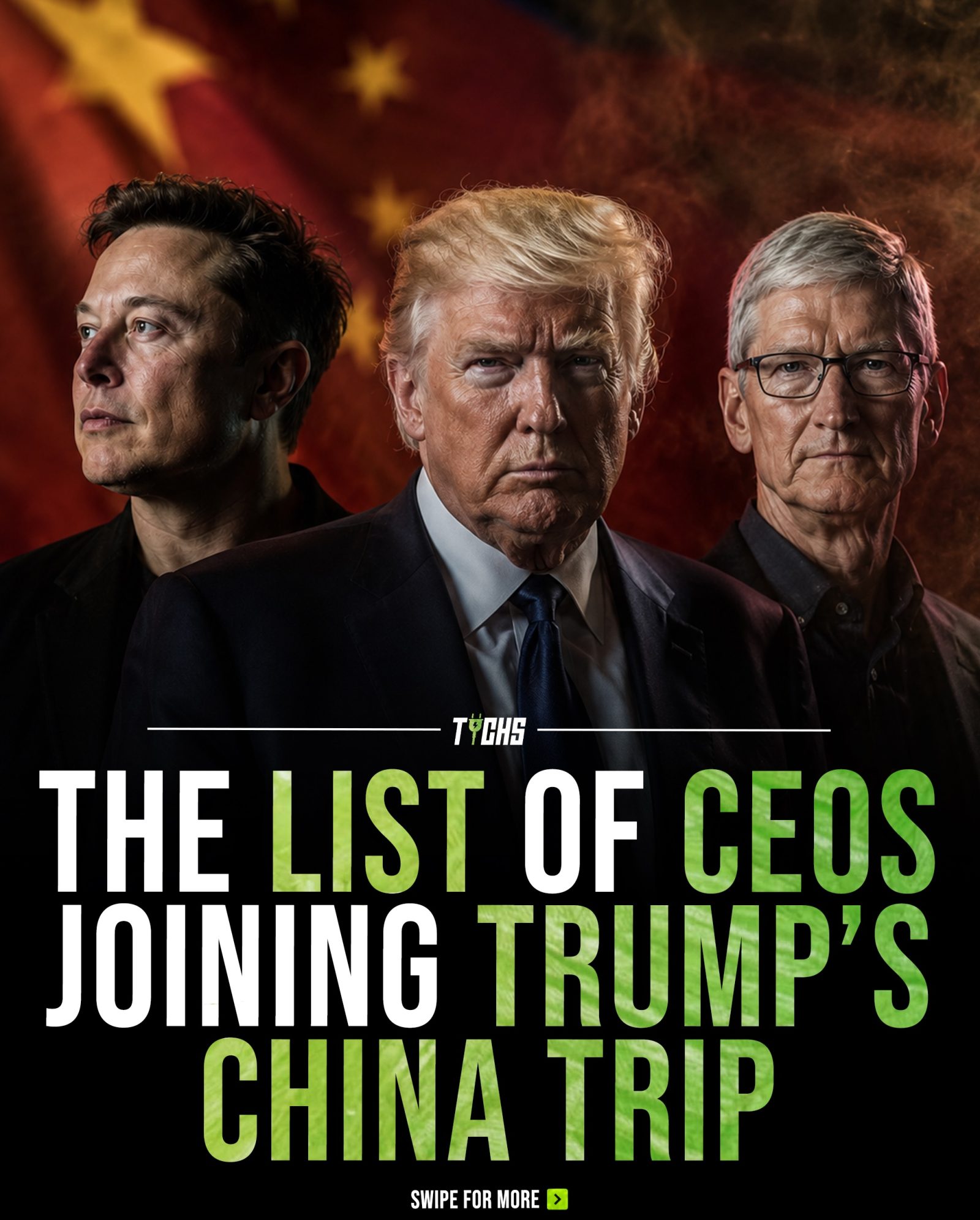 Major CEOs Joining Trump's Historic China Visit