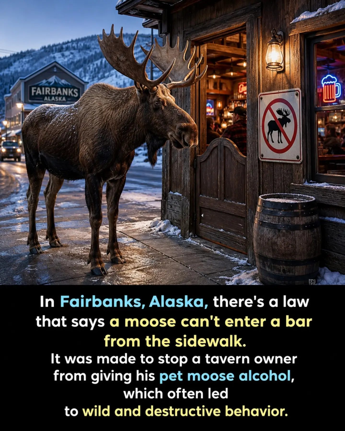 Moose Entry Ban: Alaska's Fairbanks Bars Law