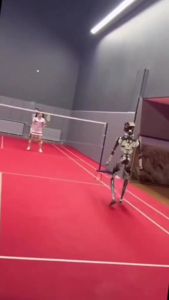 Advanced Robotics: Robot Competes in Badminton Match