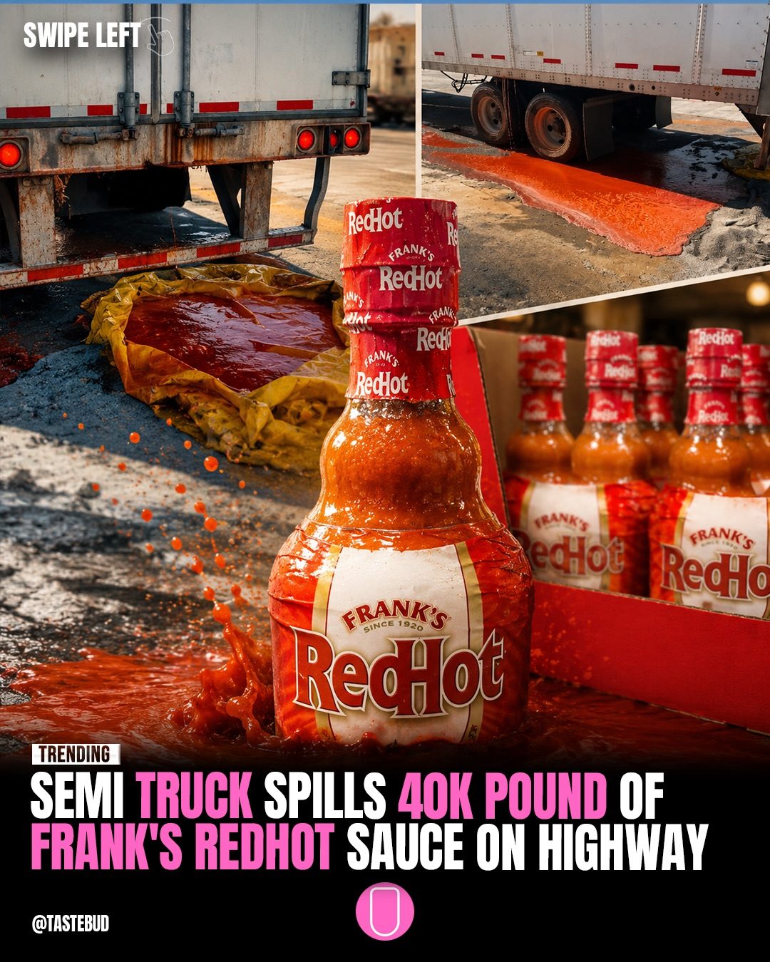 Massive Frank's RedHot Sauce Spill on Ohio Highway