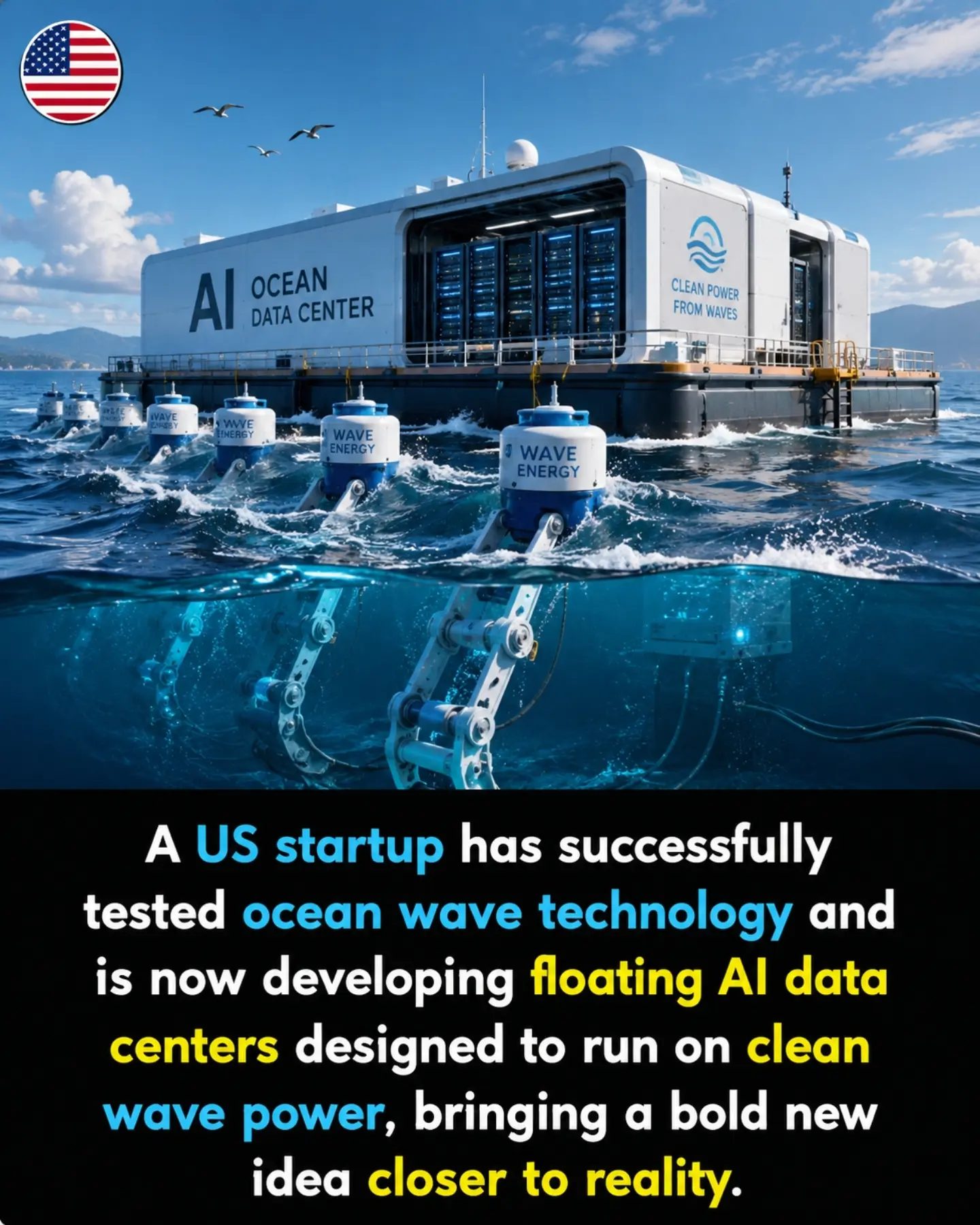 Floating AI Data Centers: Wave Energy Innovation
