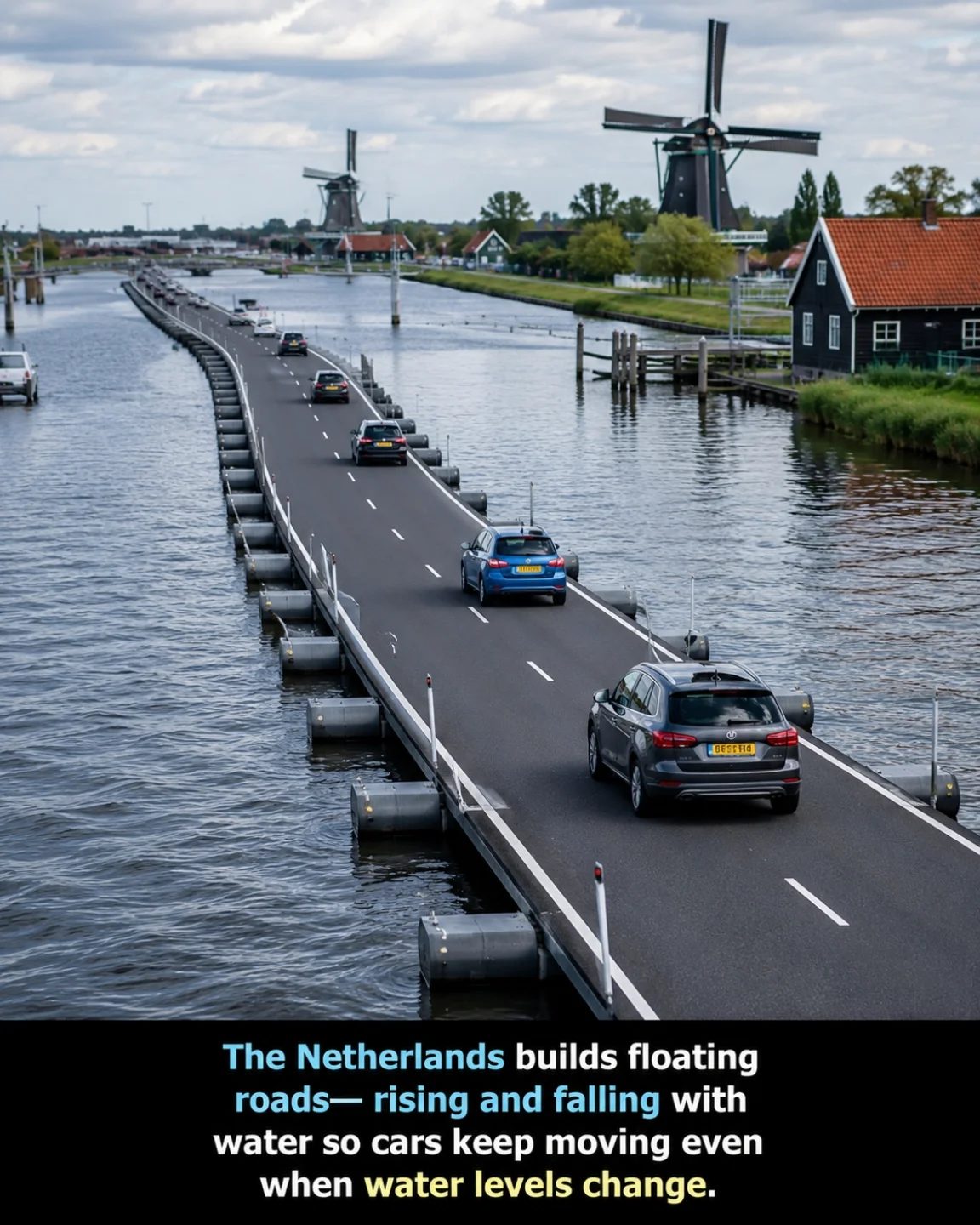Netherlands' Innovative Floating Roads for Flood-Prone Areas