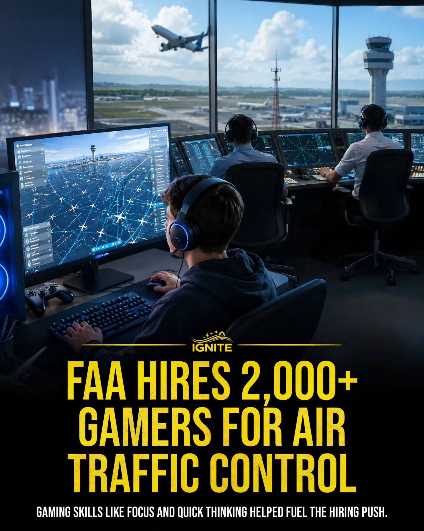 FAA Hiring 2000+ Gamers for Air Traffic Control