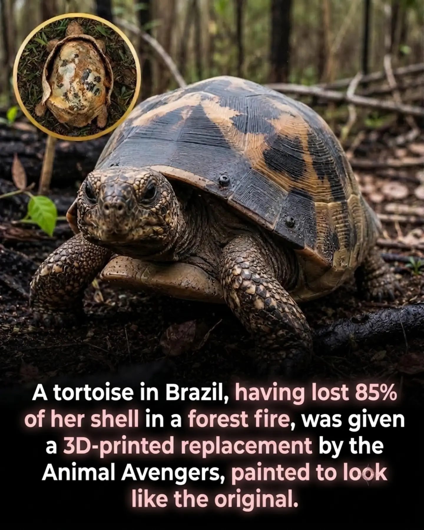 Fred the Tortoise: 3D-Printed Shell Saves Animal's Life