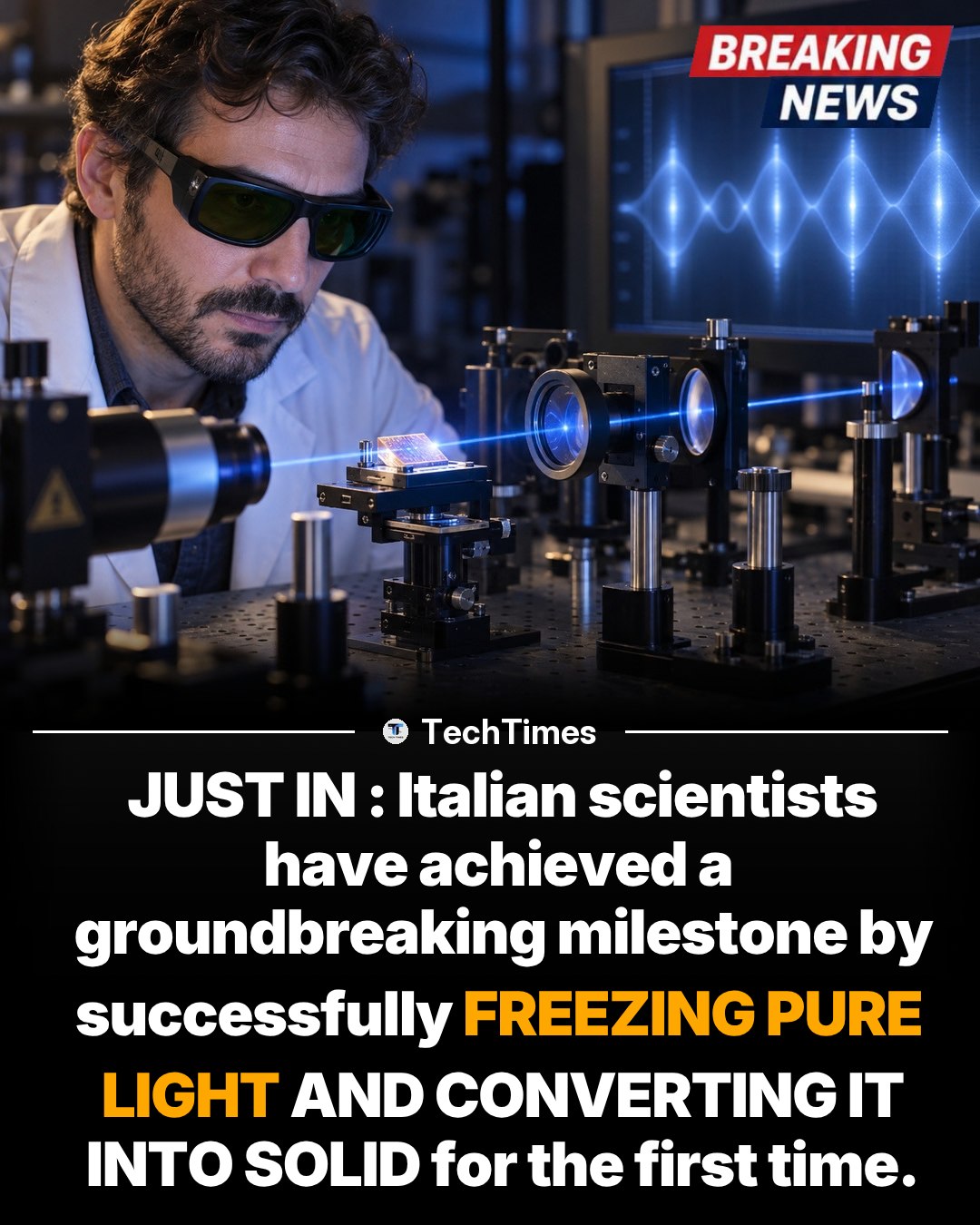 Italian Scientists Freeze Light in Groundbreaking Experiment