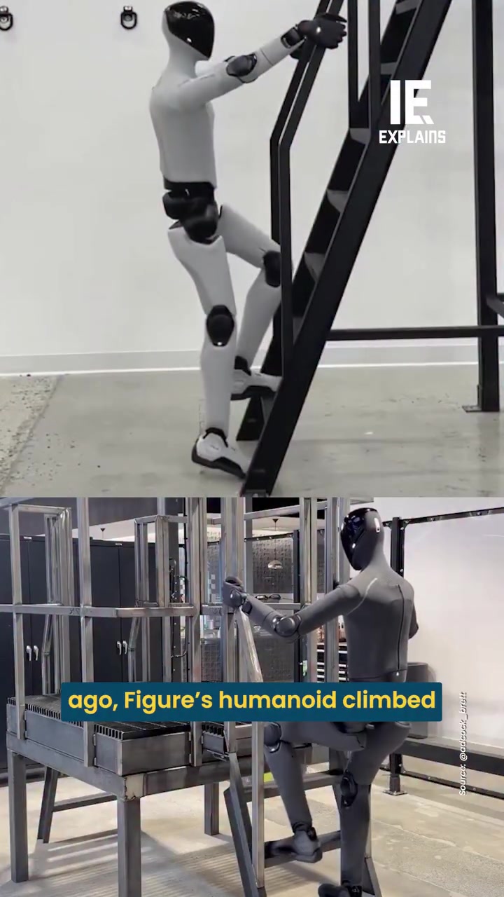Figure Humanoid Robot Climbs 15 Feet Ladder