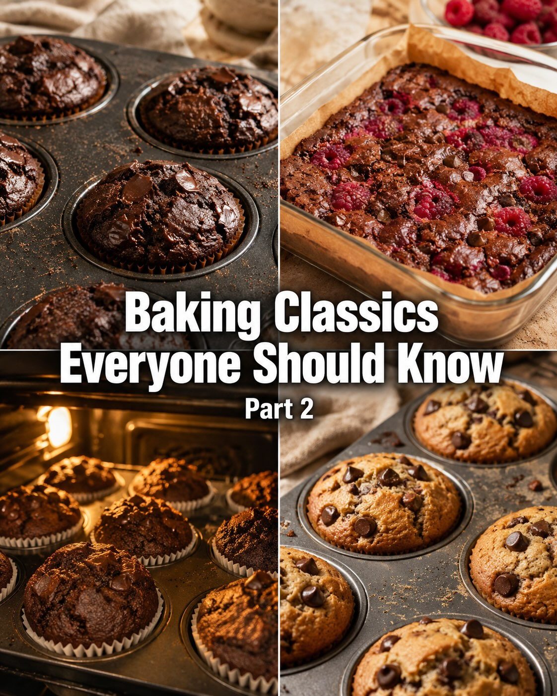 Here are some classic baking recipes that everyone should know.