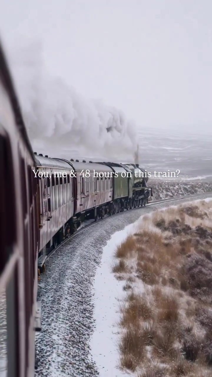 Experience Luxury Train Travel Through Snowy Landscapes