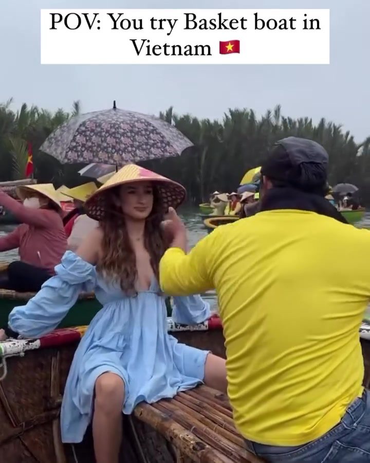 Exploring Vietnam's Waterways on a Traditional Basket Boat
