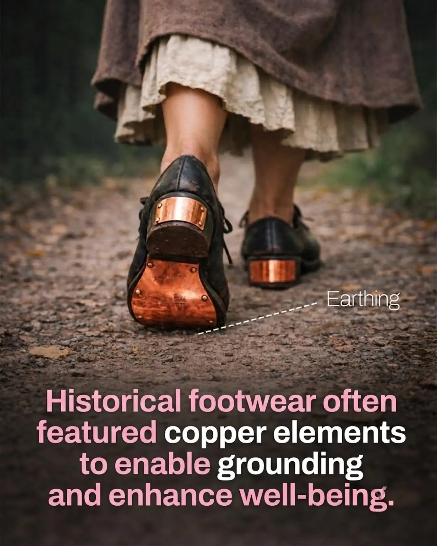 The Ancient Practice of Grounding with Copper Footwear