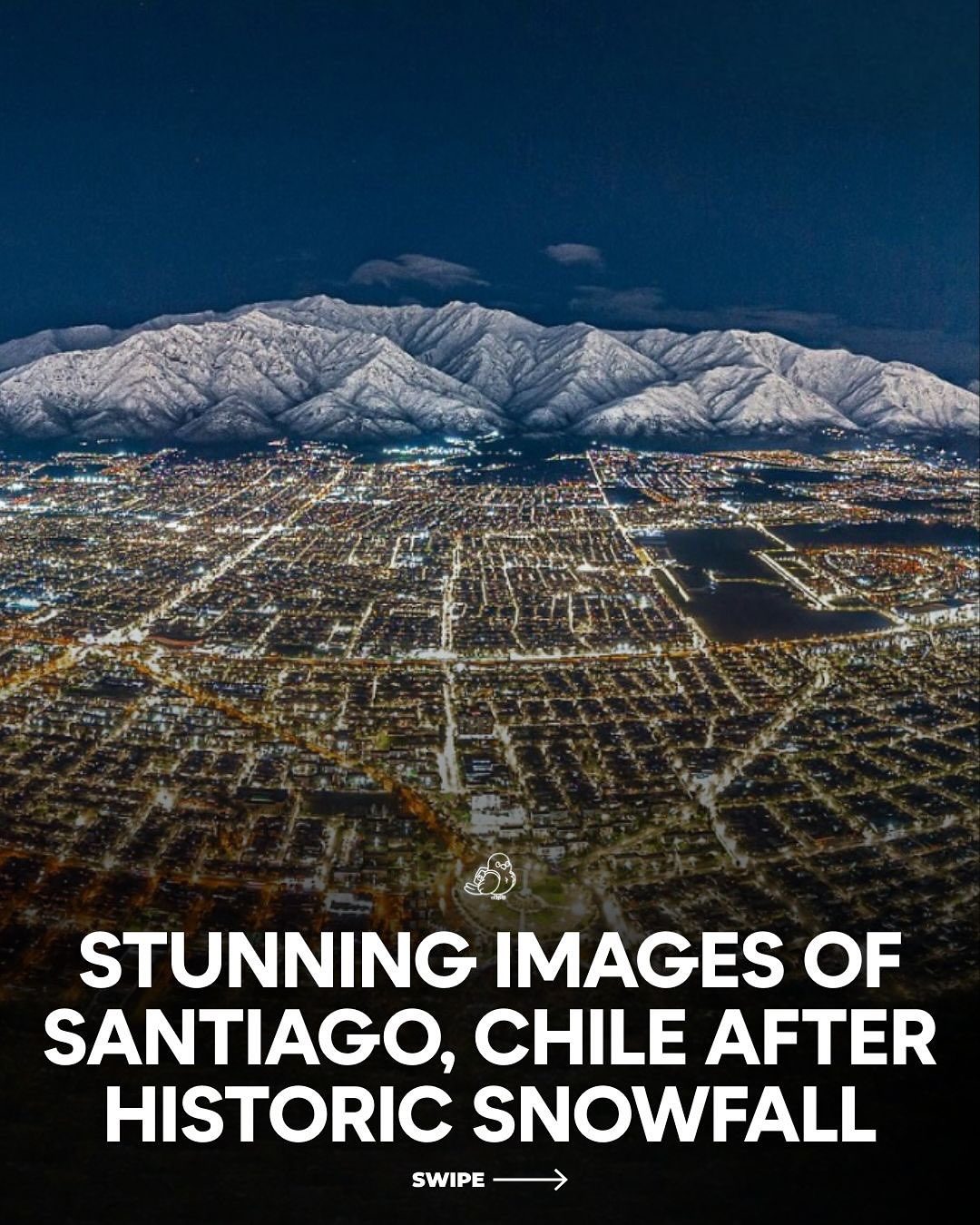 Historic Snowfall in Santiago, Chile