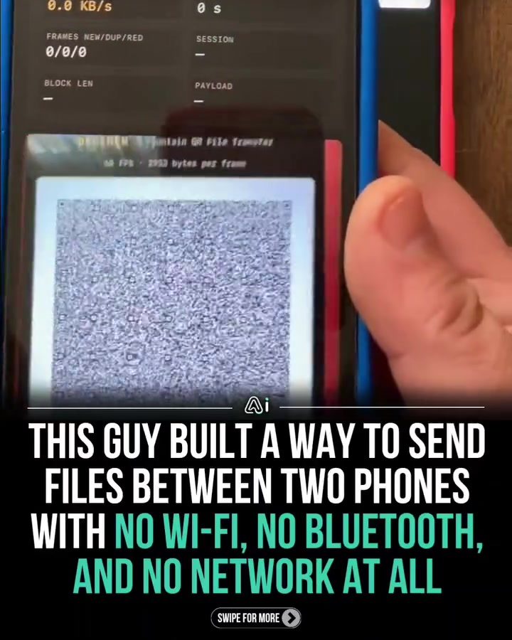 Innovative File Transfer: No Wi-Fi, No Bluetooth, Just Smartphones
