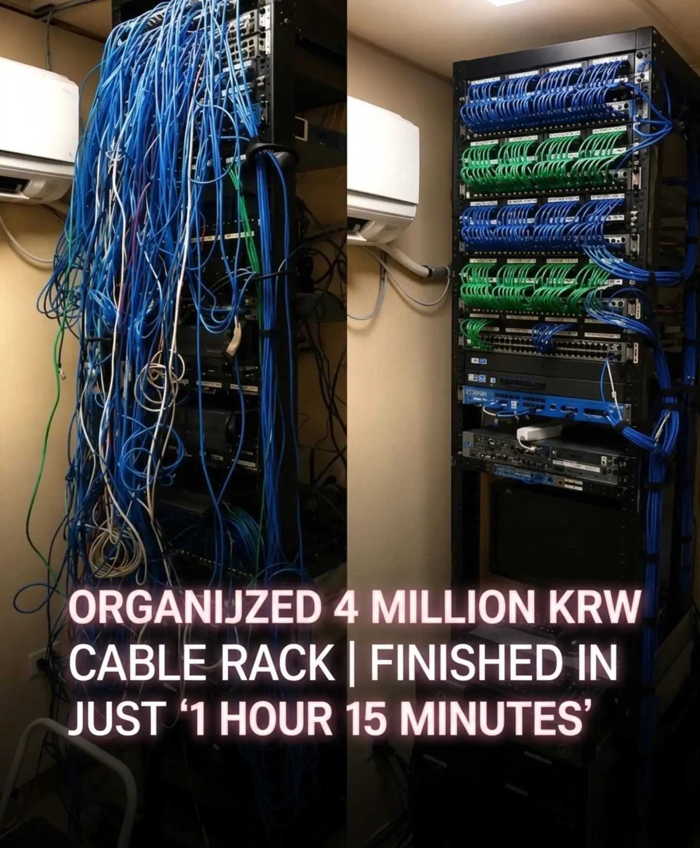 Cable Rack Transformation: 1 Hour to Masterpiece