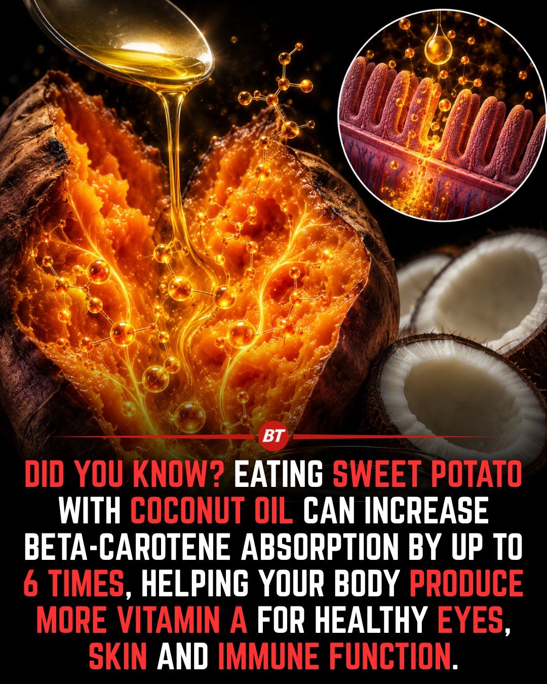 Maximize Sweet Potato Nutrition with Coconut Oil