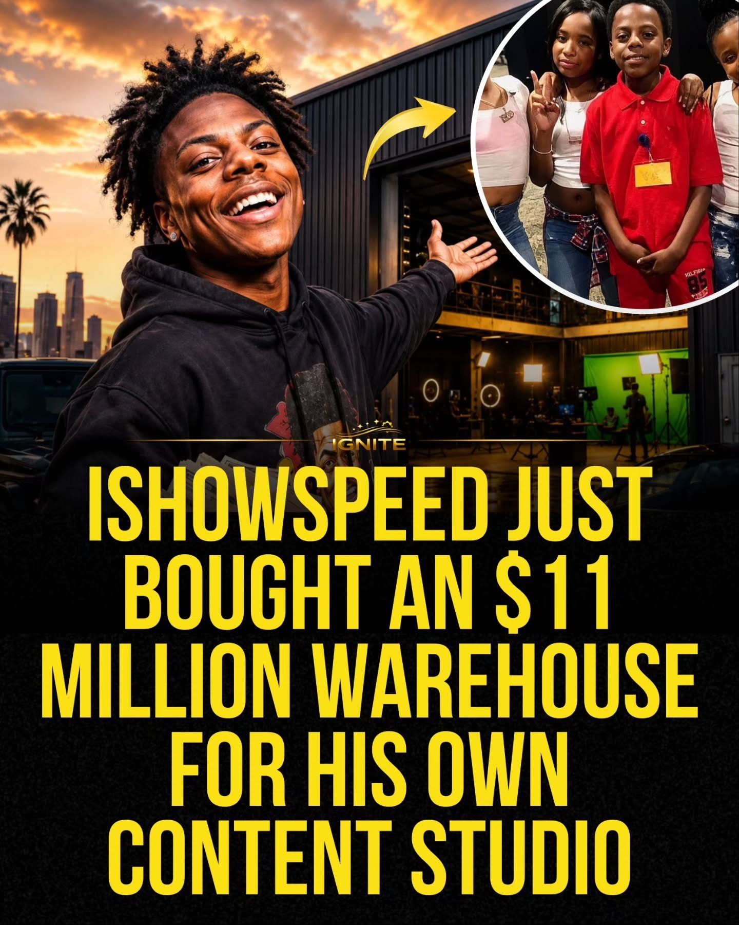 IshowSpeed's $11M Warehouse: New Content Studio