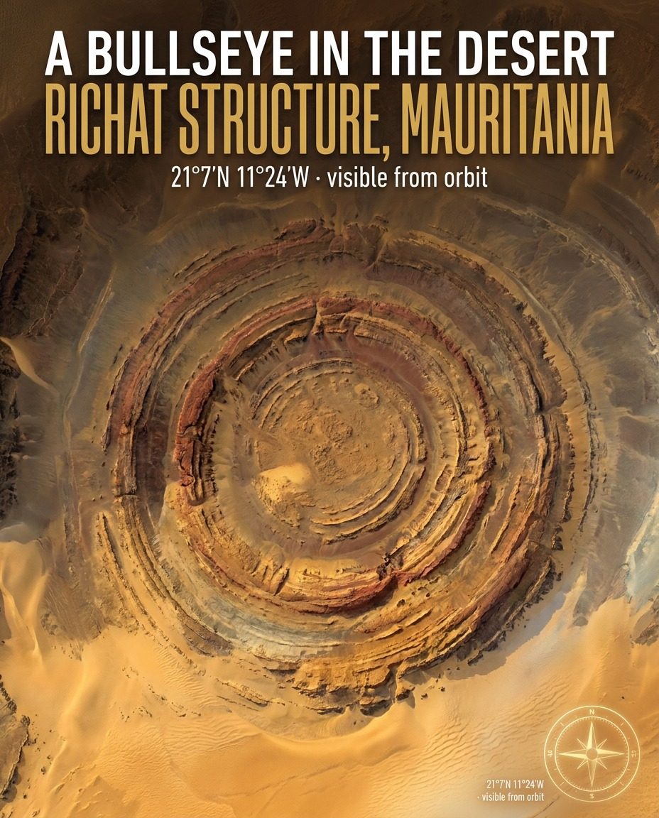 Richat Structure: Eye of the Sahara in Mauritania