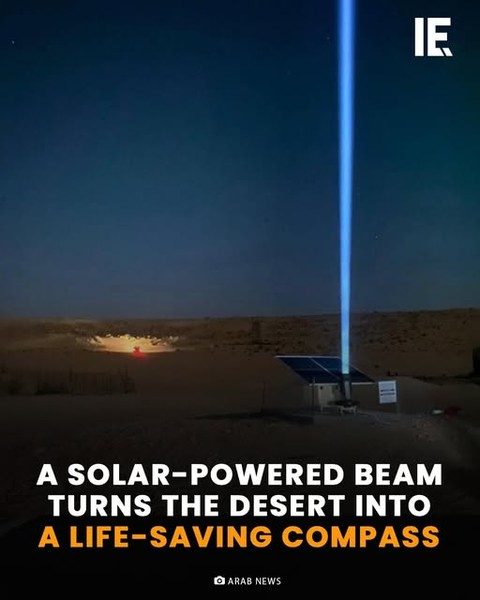 Solar Beacons Illuminate Saudi Desert for Survival