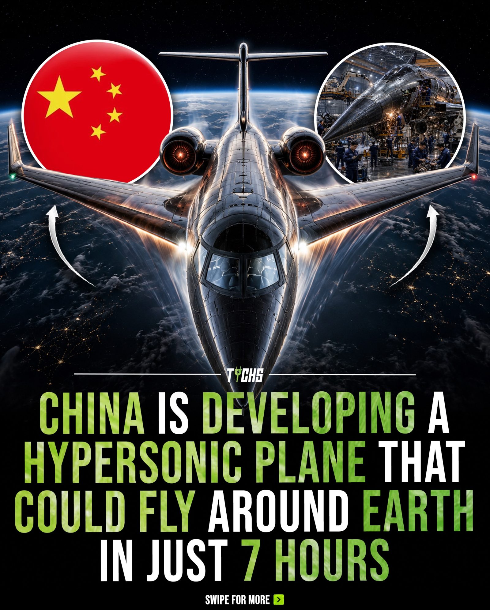 China's New Hypersonic Plane: World Travel in 7 Hours