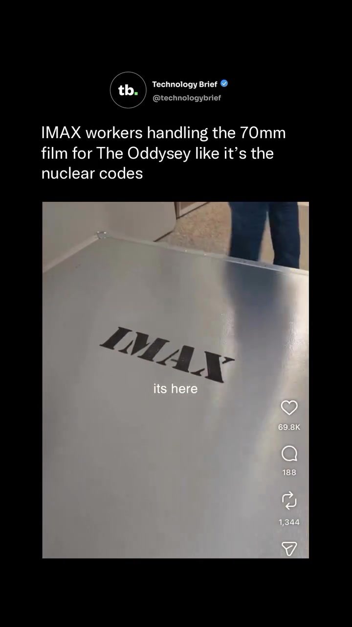 **Christopher Nolan's ‘The Odyssey’ IMAX Film Reels Arrive at Tennessee Aquarium**