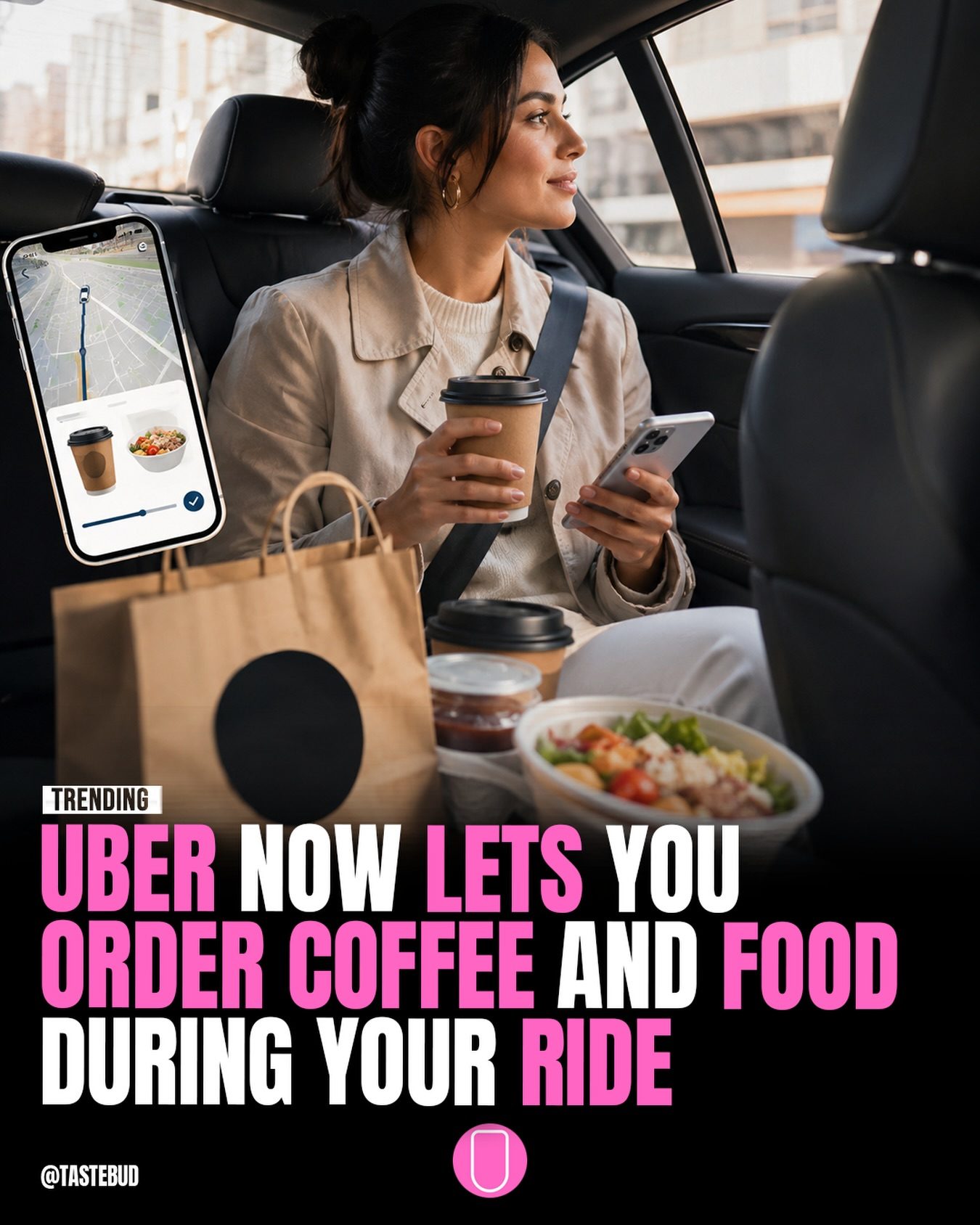 Uber's New In-Ride Food Ordering Feature