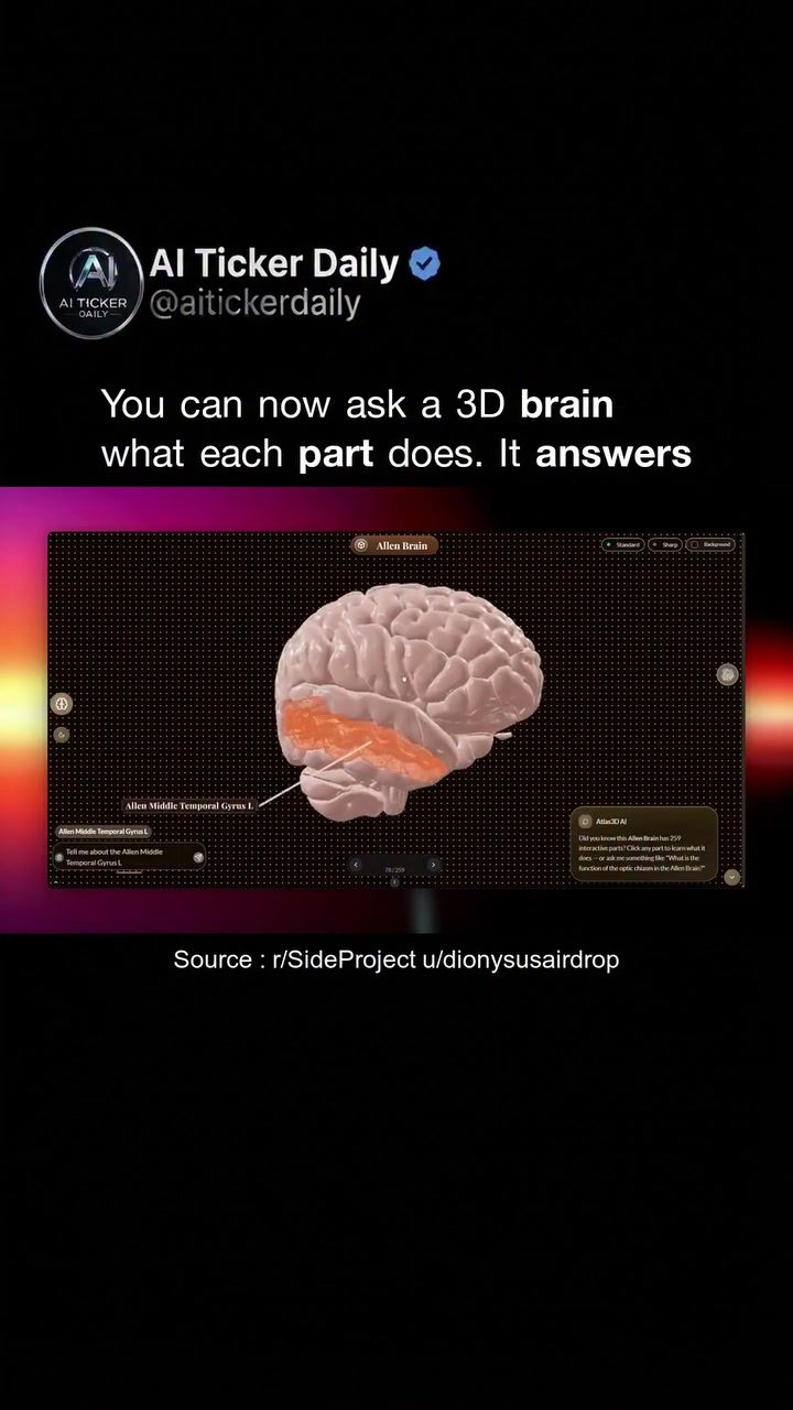 Explore the Brain with Voice-Controlled 3D Model Viewer