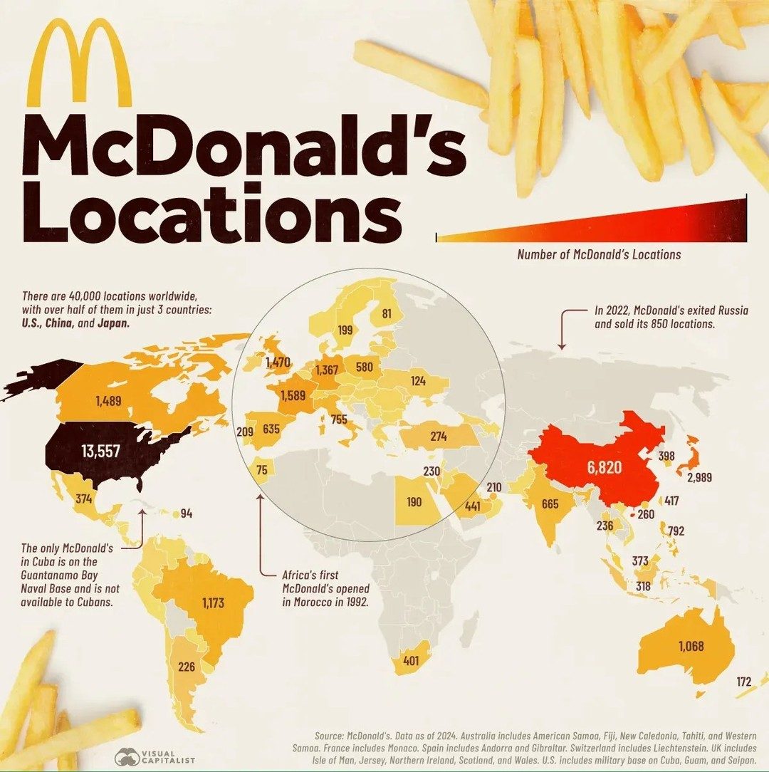 McDonald's Global Reach: 40,000+ Locations Worldwide