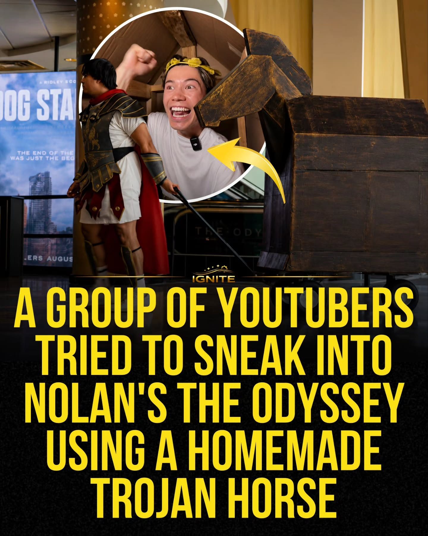 YouTubers' Movie Premiere Sneak-In with a Trojan Horse