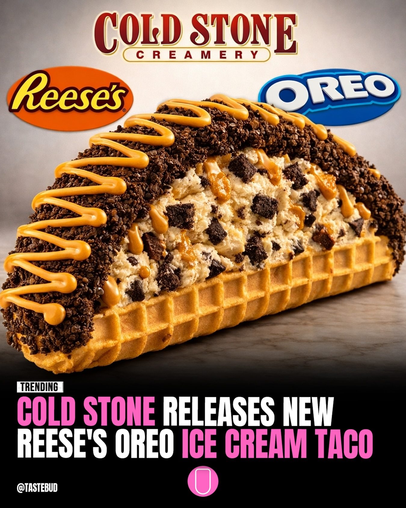 Indulge in Cold Stone Creamery's New Cookies and Peanut Butter Ice Cream Taco