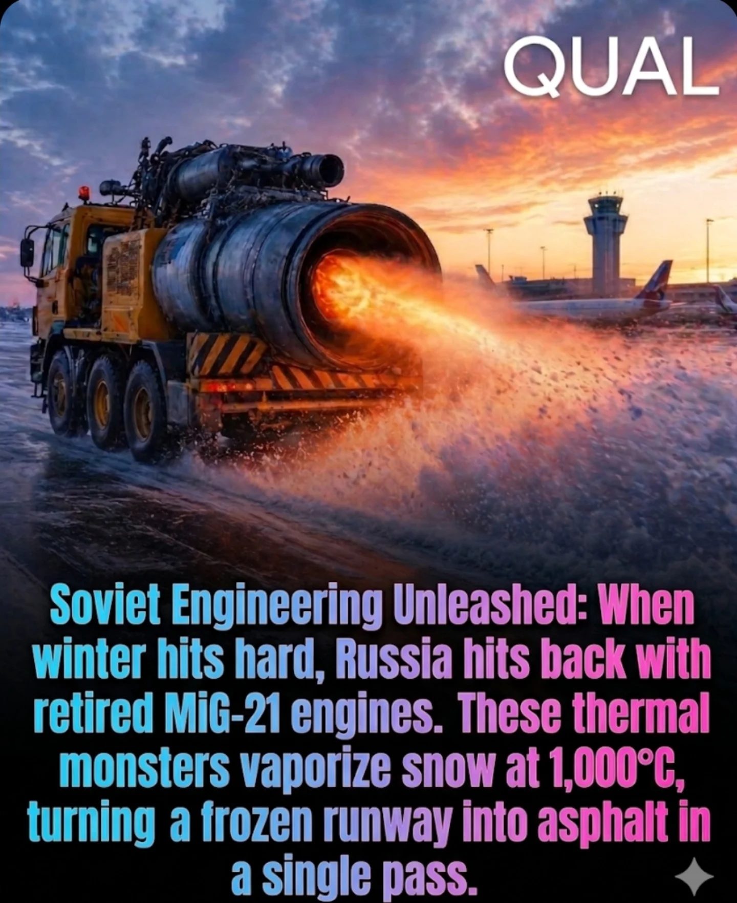 Russia's Jet Engine Snow Clearing: Revolutionizing Winter Runway Maintenance