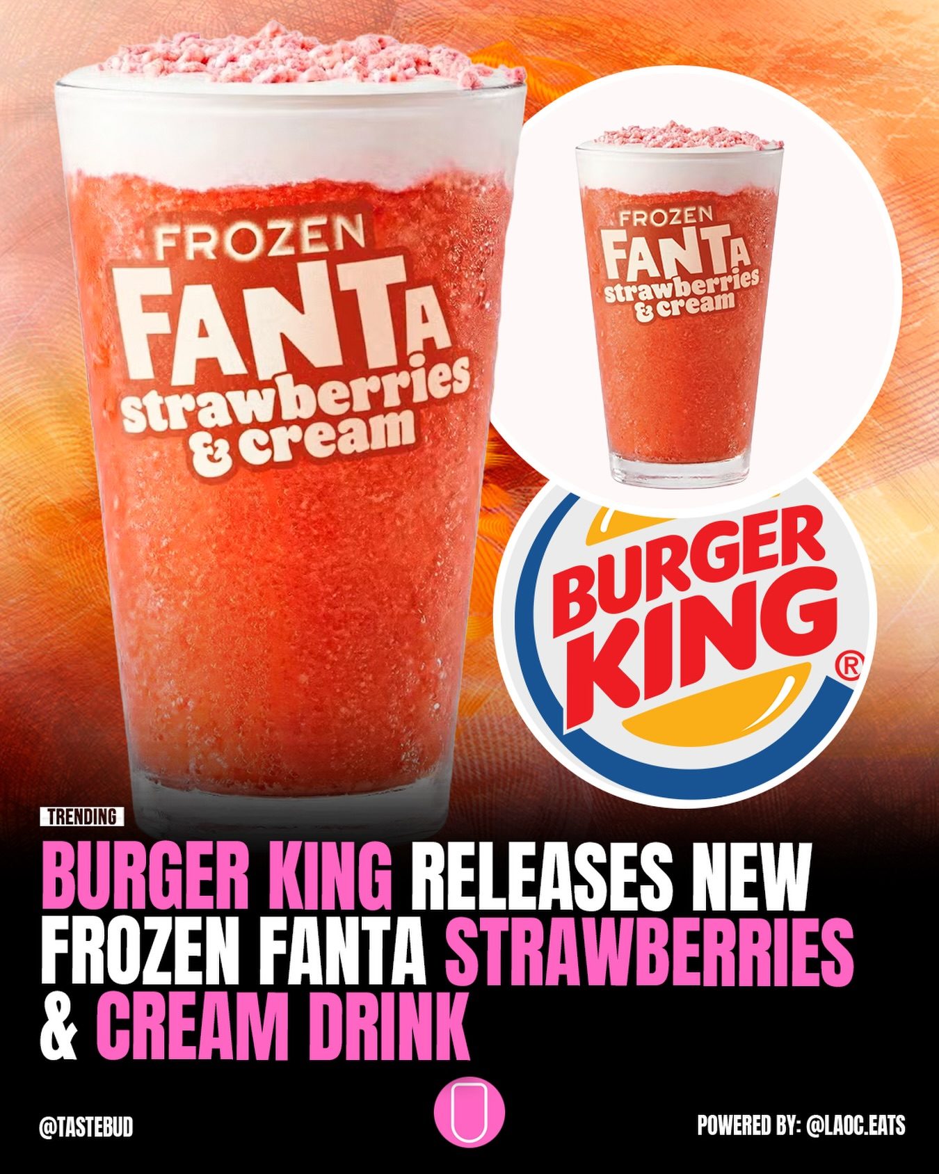 Burger King's New Frozen Fanta Strawberries & Cream Delight