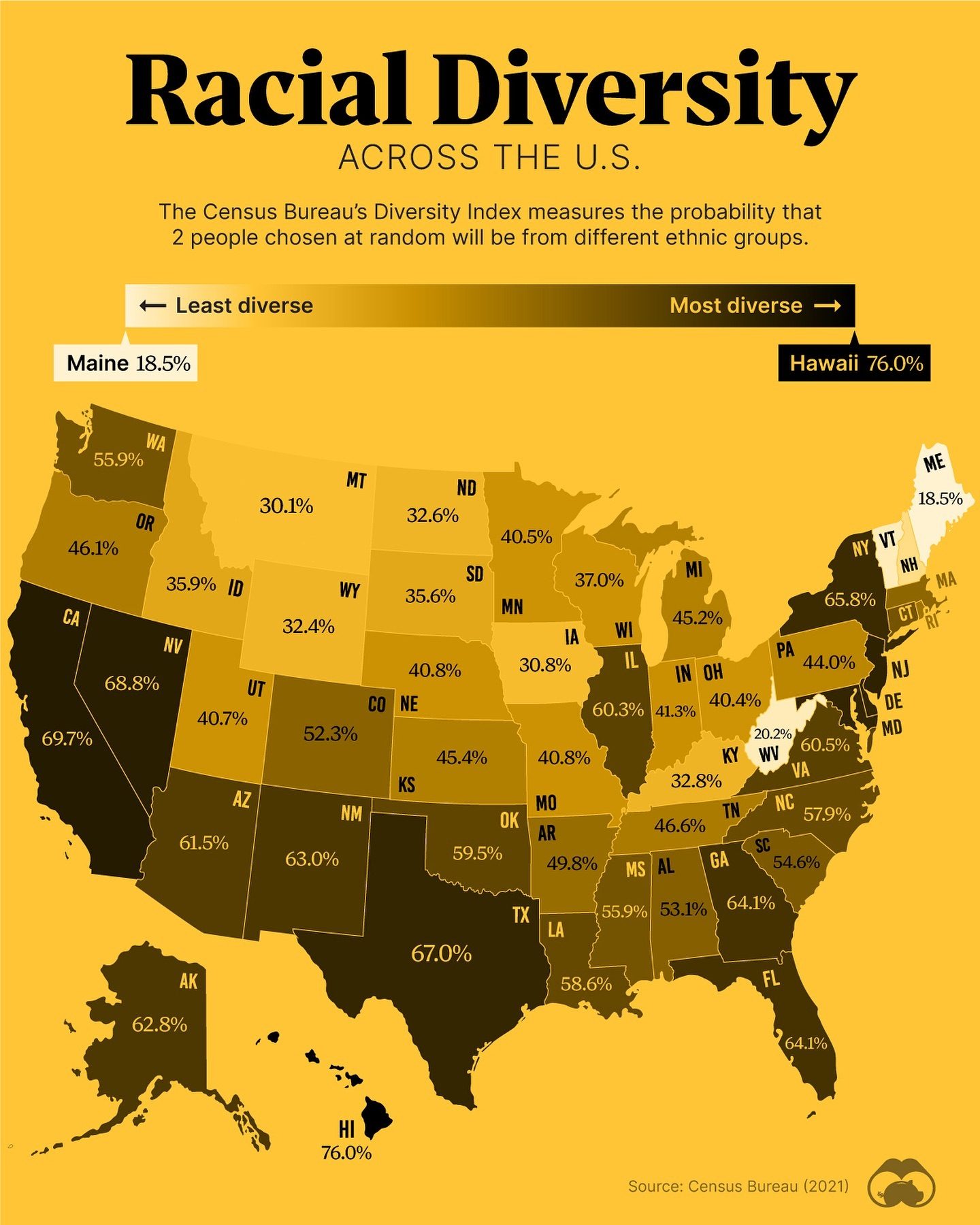 Exploring U.S. Racial Diversity: State-by-State Breakdown