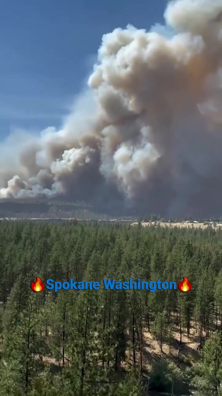 Spokane Wildfire Grows to 2,500 Acres, Threatens Neighborhoods