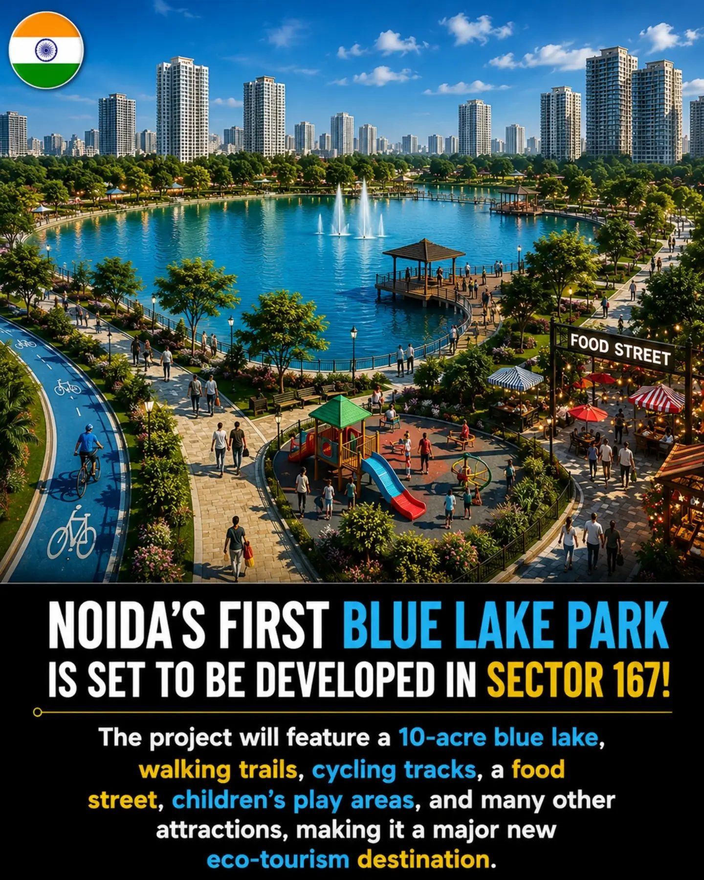 New Noida Park: An Eco Tourist's Dream with Blue Lake and More