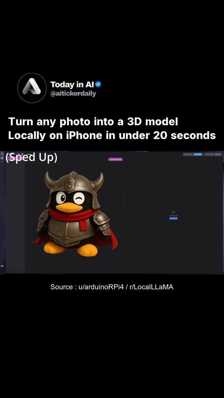 AI 3D Model Creation on iPhone in Under 20 Seconds