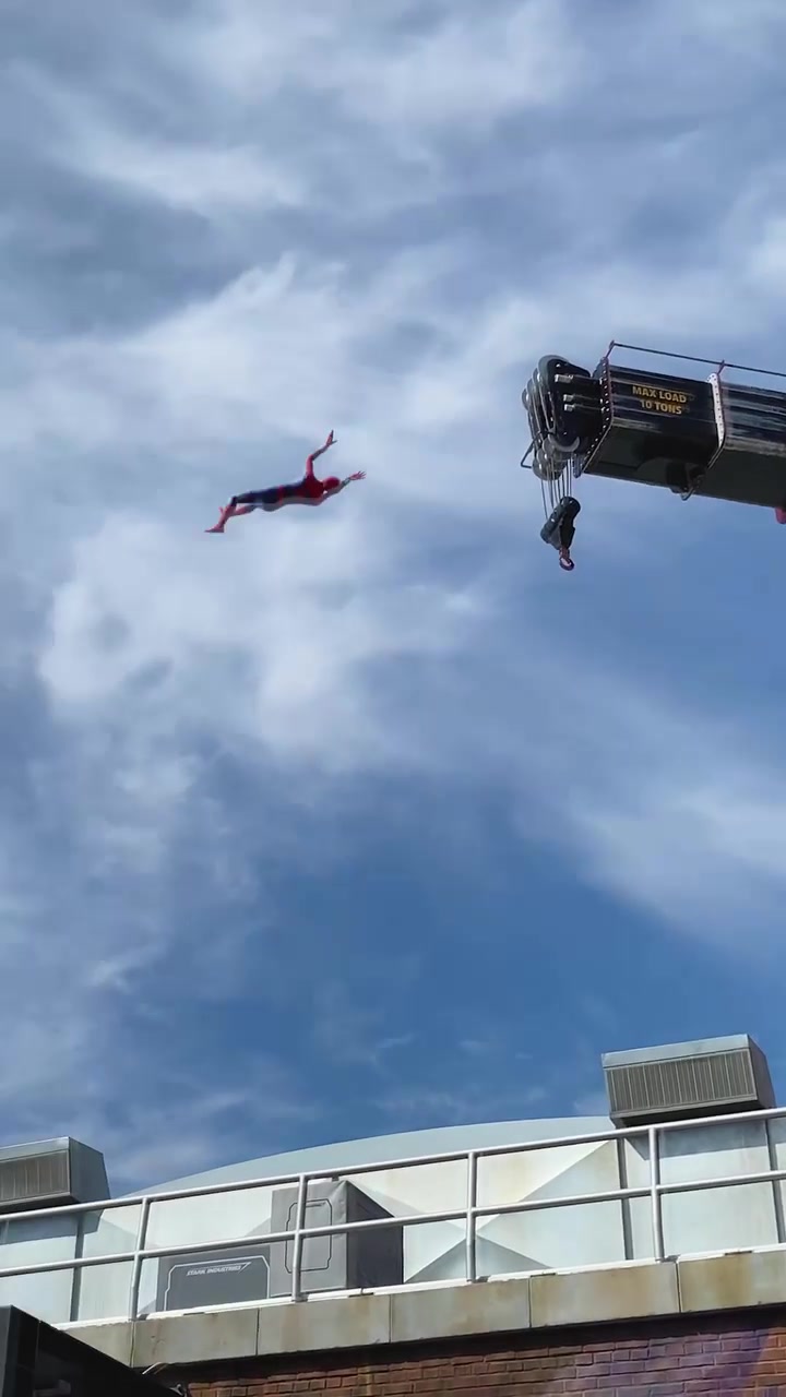 Alainbui's Skydiving Stunt at Disney California Adventure