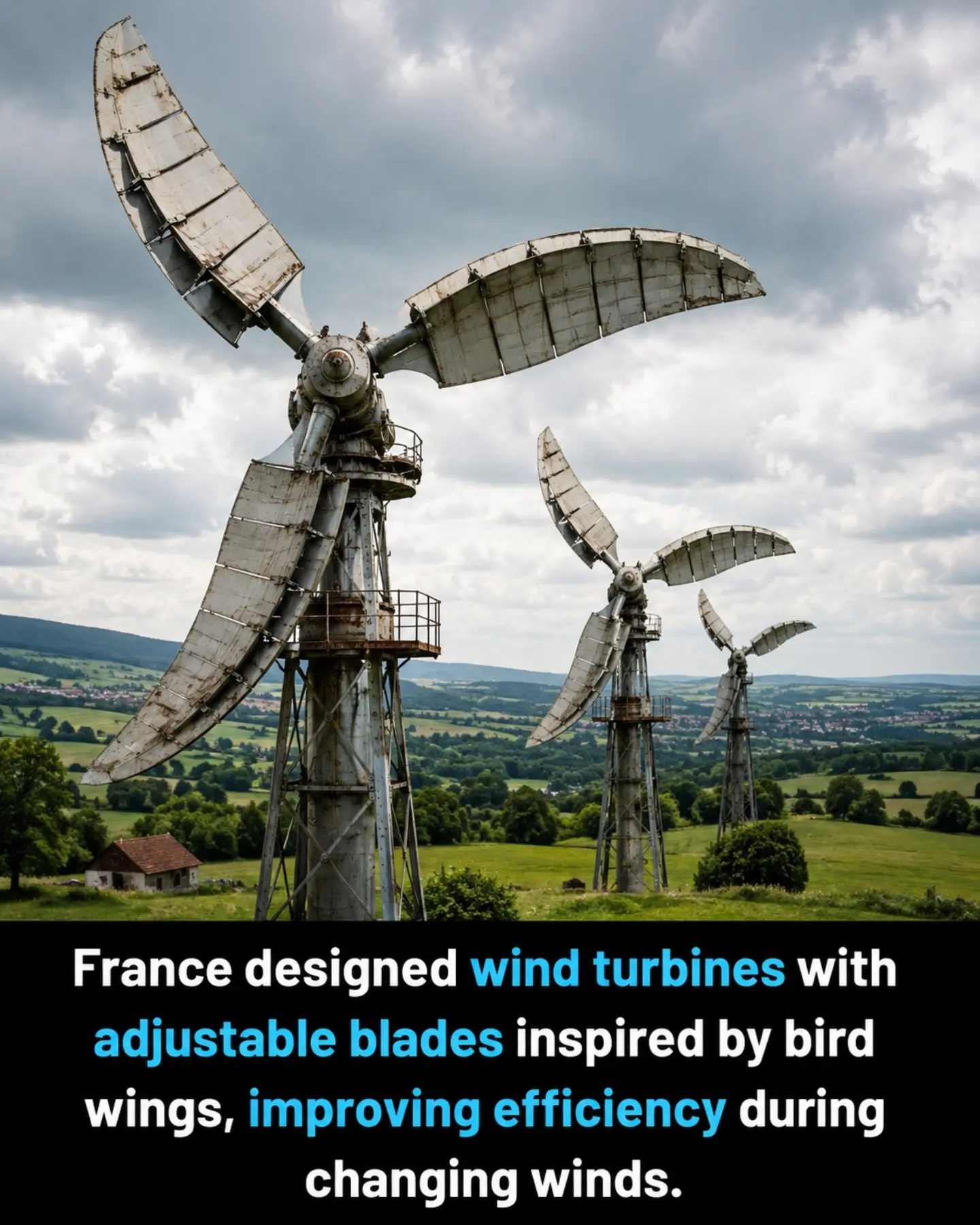 France's Bird-Wing Inspired Wind Turbines Enhance Efficiency
