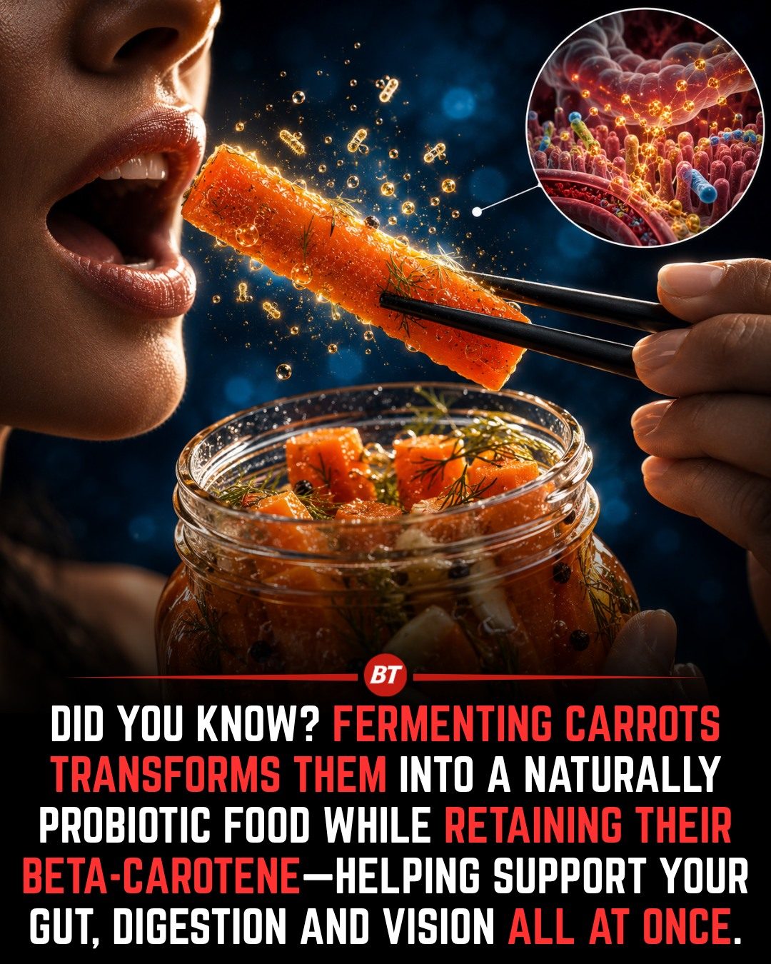 Fermented Carrots: Boost Gut Health and Vision with Probiotics
