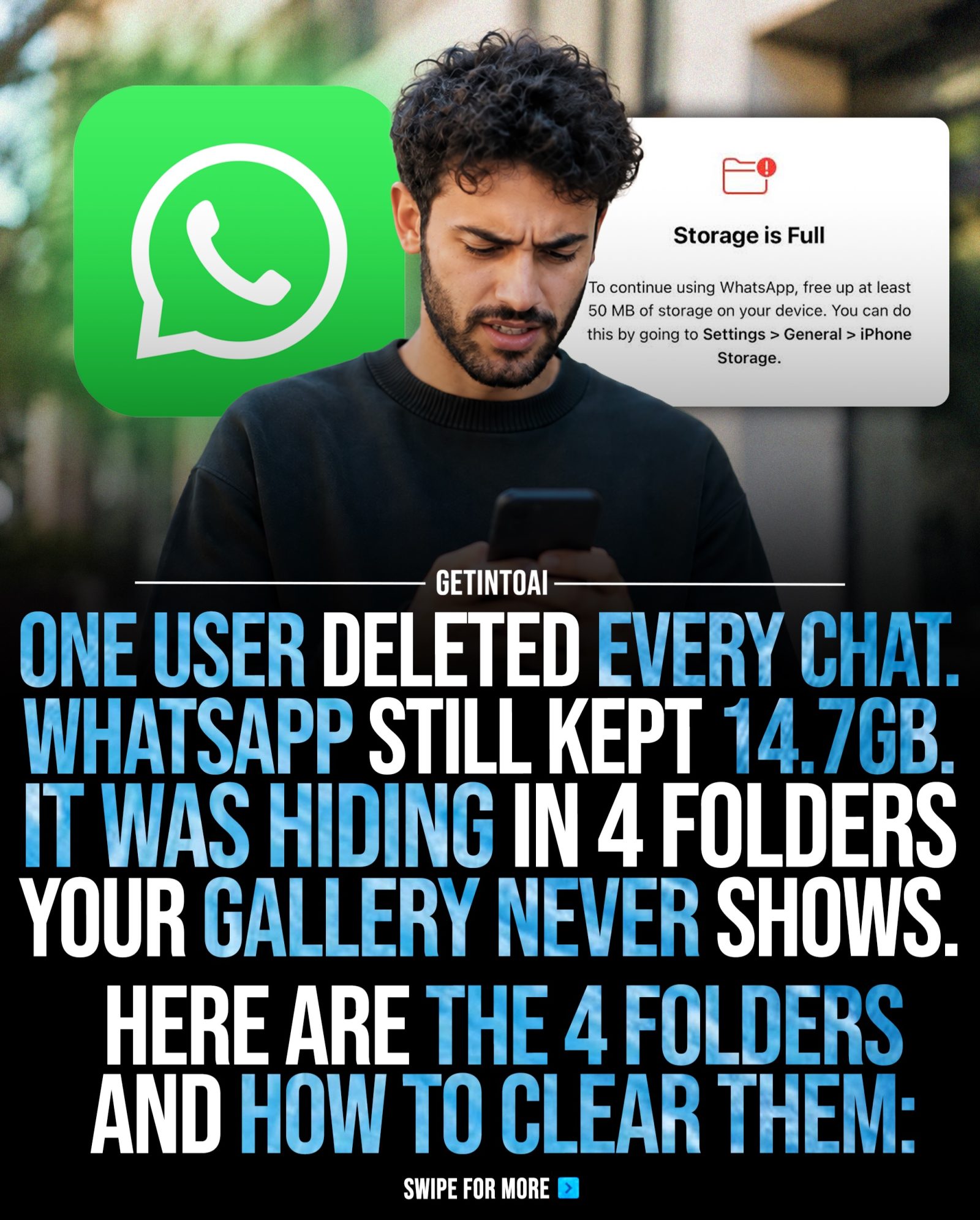 4 Hidden WhatsApp Folders Eating Your Storage