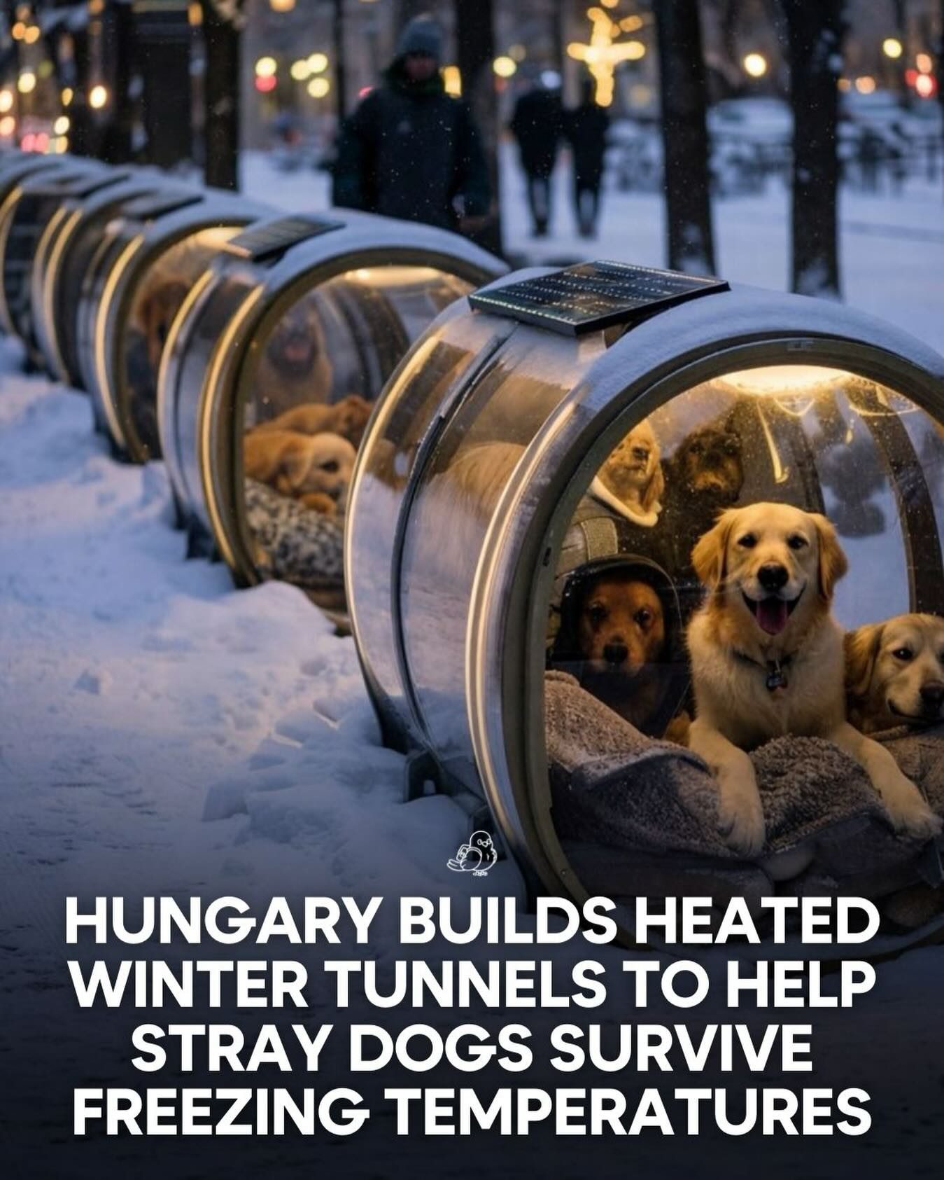 Hungary's Heated Tunnels: A Warm Haven for Stray Dogs in Winter