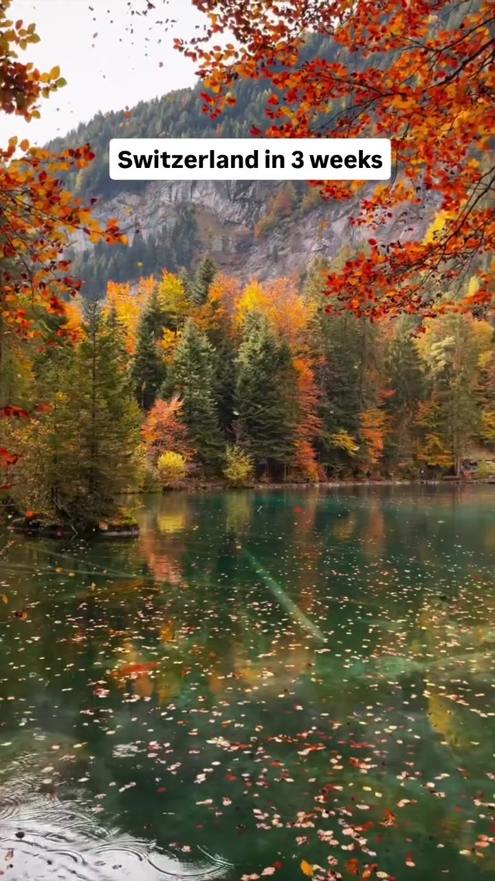 Exploring Switzerland's Autumn Splendor: Blausee's Hidden Gem